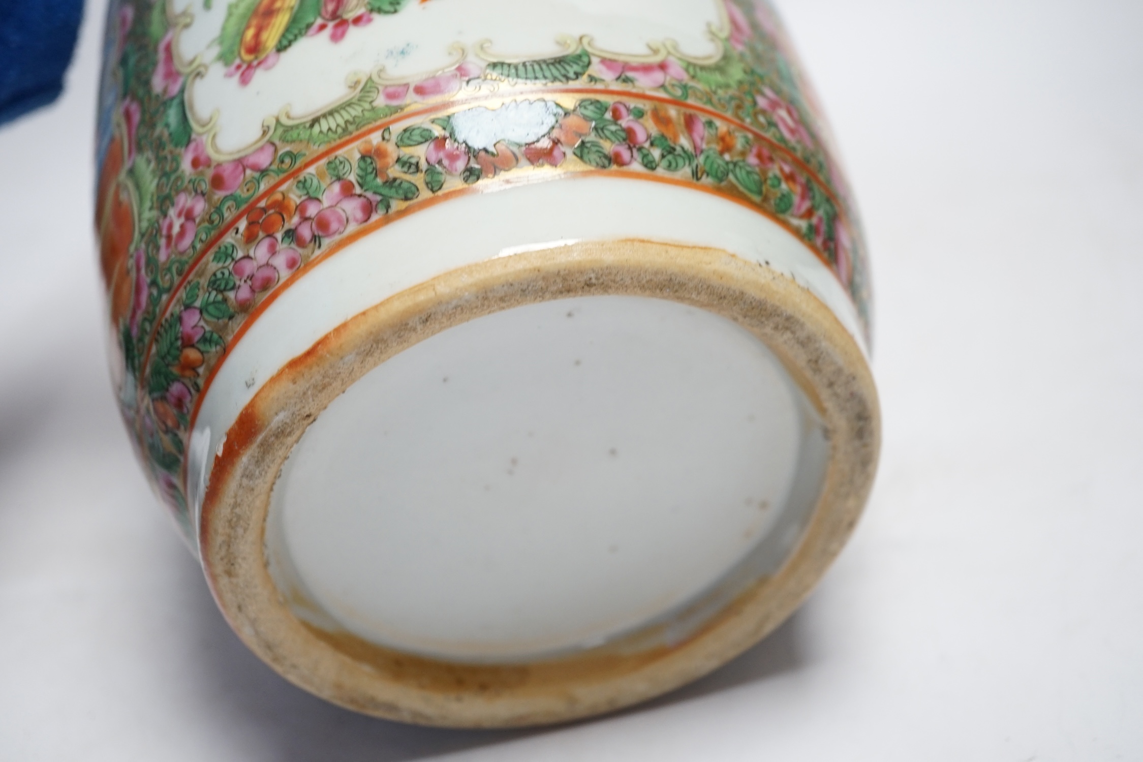 A 19th century Chinese famille rose vase, 36.5cm